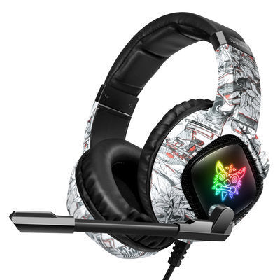 RGB Light Subwoofer Wired Headphones with USB Connector | Superior Sound Quality and Comfortable Fit for Music Lovers