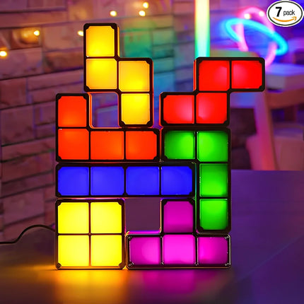 Stackable LED Lighting Blocks Set with Interactive Glow | Creative Customizable Display for Modern Home Decor