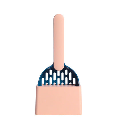 Multifunctional Pet Litter Shovel with Hidden Garbage Bag Storage | Efficient Cleanup Tool for Cat Owners