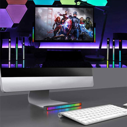 RGB Ambient Sound Control Light for Cars with High-Sensitivity Microphone | Voice-Activated Color Changing for Enhanced Interior Style