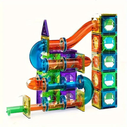 Magnetic Building Blocks Set, 69 Piece Magnet Blocks, Magnetic Toddler Toys for Ages 2 and Up, BPA Free Educational Toys