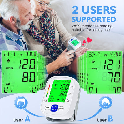 Wrist Blood Pressure Monitor, Blood Pressure Cuff with Backlit Display – image 7