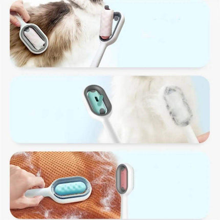 2-in-1 Pet Grooming Brush with Water Tank and Hair Removal | Efficient Cleaning for Cats and Dogs