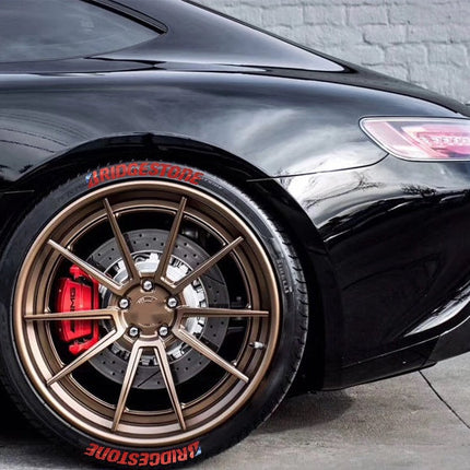 3D Stereo Tire Letter Decals for Car Modification | Stylish BRIDGESTONE Design for Enhanced Vehicle Aesthetics
