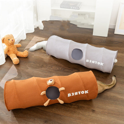 Cat Tunnel Toy with Foldable Design | Durable Polyester for Engaging Playtime