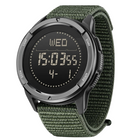 Mens Watch, Digital Watch with Compass and Step Counter, Carbon Fiber Fitness Watch for Hiking and Running