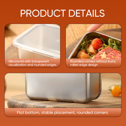 Stainless Steel Food Storage Containers, Stainless Steel Lunch Box for Work – image 7