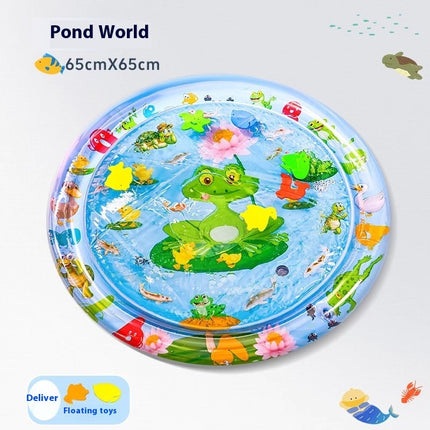 Summer Cooling Pet Water Bed with Fish Design | Inflatable Ice Pad for Dogs and Cats