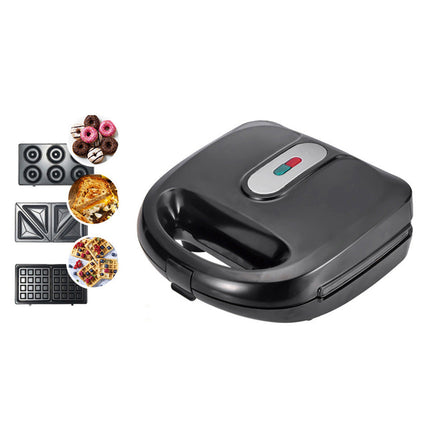 6-in-1 Waffle Maker and Sandwich Maker with Non-Stick Plates | Versatile Cooking for Quick Breakfasts and Snacks