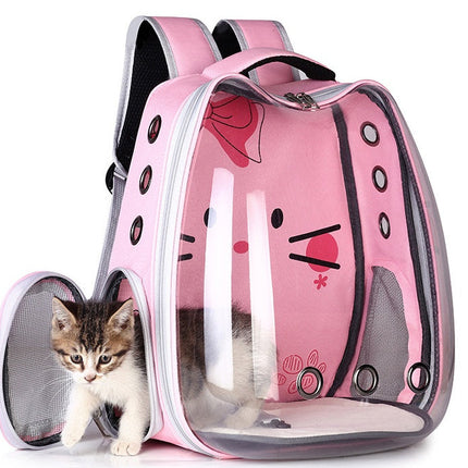 Breathable Pet Backpack with Hard Exterior for Ultimate Protection | Comfortable Travel Solution for Pets