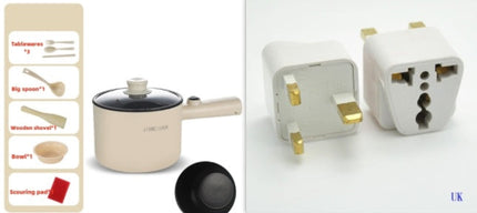 Portable Mini Electric Hot Pot with Keep-Warm Function | Stainless Steel Kitchen Cooker for Steaming and Boiling