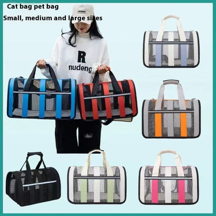Outdoor Portable Cat Bag with Spacious Interior | Crossbody Design for Hands-Free Pet Adventures