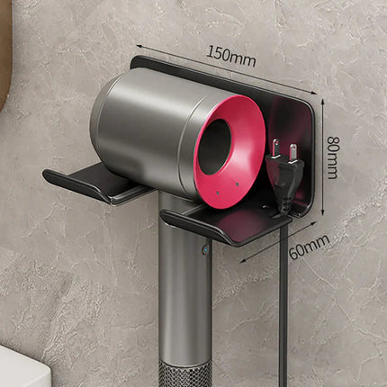 Hair Dryer Holder Wall Mounted, Blow Dryer Holder for Brushes and Cables – image 5