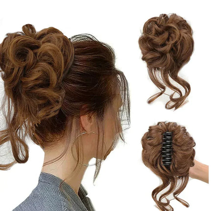 Curly Hair Bun Clip In – image 4