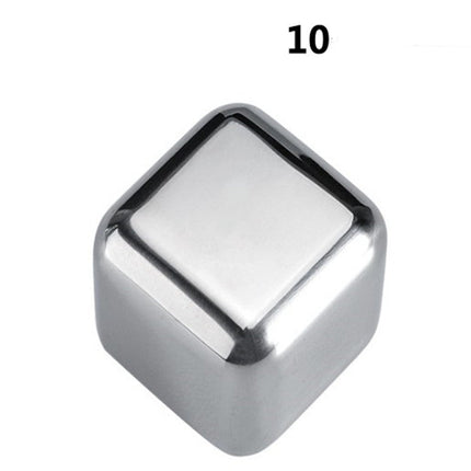 Reusable Chilling Stones Set with Food Grade Stainless Steel | Rapid Cooling for Whiskey and Cocktails