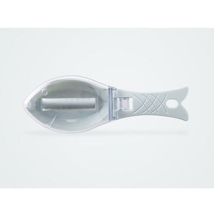 Efficient Fish Scale Scraper with Protective Cover | Ergonomic Design for Easy and Clean Fish Preparation