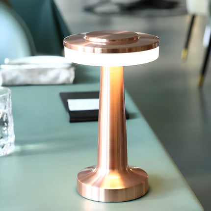 Dimmable Retro Bar Table Lamp with Adjustable Lighting | Portable Iron Design for Elegant Ambiance