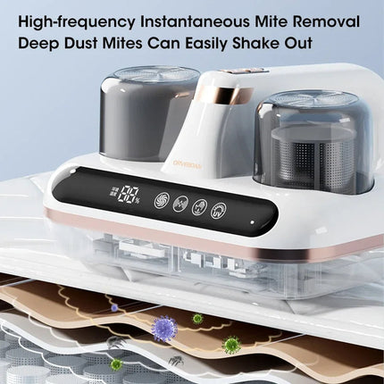 Cordless Handheld Vacuum Cleaner with Powerful Suction & UV Sterilization | Deep Cleans Dust and Allergens for a Healthy Home