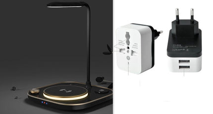 15W Wireless Magnetic Charger Desk Lamp with Multi-Device Support | Stylish Lighting and Fast Charging for Apple & Android
