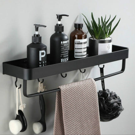 Corner Shelf for Shower, No Drill Shower Shelf with Towel Hooks – image 8