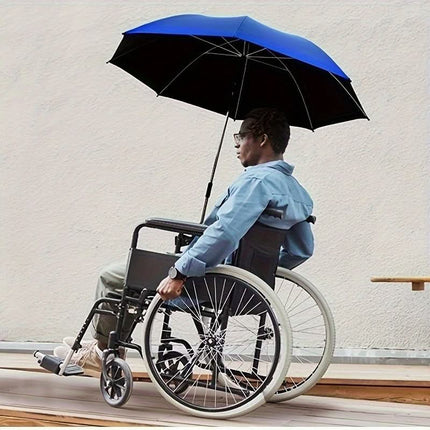 Clip On Outdoor Umbrella, Beach Chair Umbrella with 360 Degree Rotation