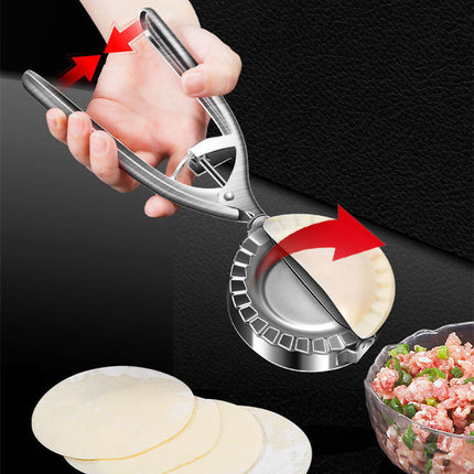 Stainless Steel Dumpling Mold with Ergonomic Handle | Easy Dumpling Maker for Perfectly Sealed Dumplings