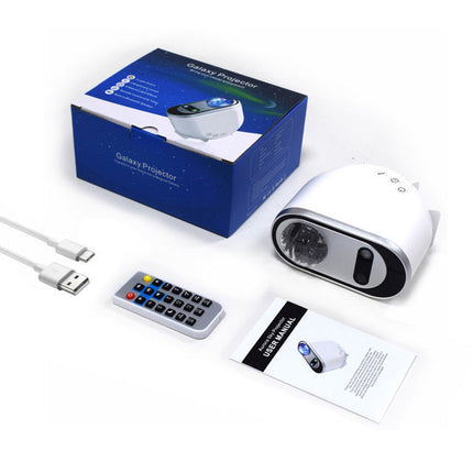 Aurora Borealis LED Galaxy Projector with Remote Control | Mesmerizing Night Sky Lighting for Bedroom Decor