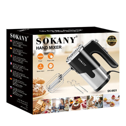 Handheld Electric Whisk with 800W Power & 5 Speed Settings | Versatile Kitchen Mixer for Whipping and Stirring