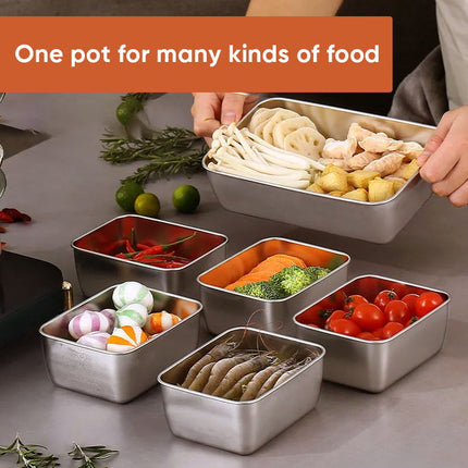 Stainless Steel Food Storage Containers, Stainless Steel Lunch Box for Work