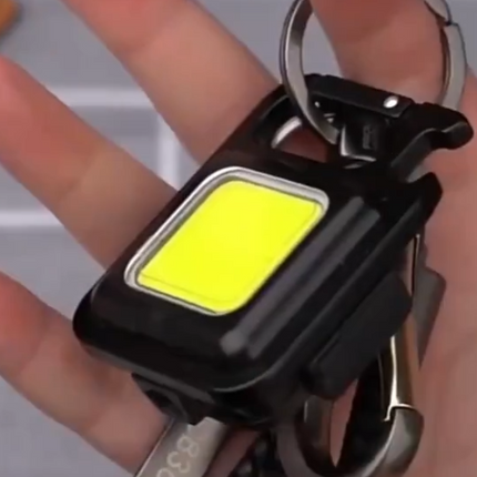 Rechargeable Keychain Light with LED Flashlight & Bottle Opener | Compact Everyday Carry for Versatile Use