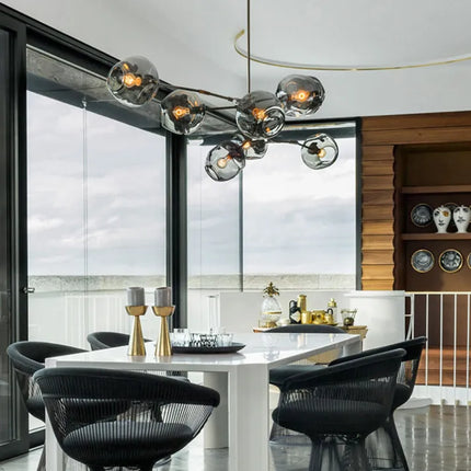 Sputnik Chandelier with Glass Bubbles, Dining Room Chandelier – image 26
