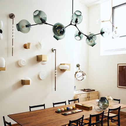 Sputnik Chandelier with Glass Bubbles, Mid Century Modern Ceiling Light Fixture – image 18