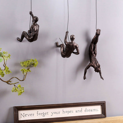 Climber Wall Sculpture, Wire Sculpture Gift for Climbers – image 11