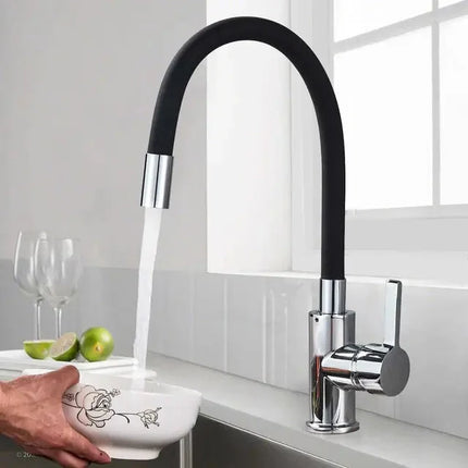 Kitchen Faucets, Single Handle Brass Kitchen Faucet with Colorful Pipe – image 9