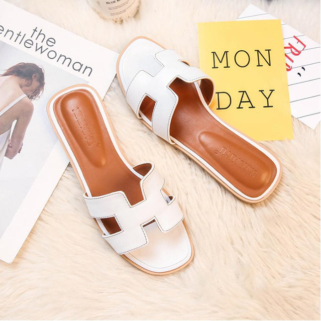 Womens Sandals, Flat Summer Sandals with Cushioned Footbed