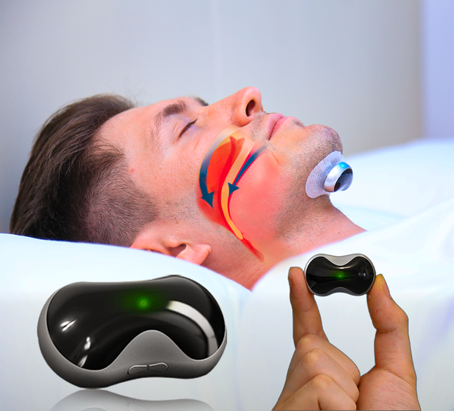 Anti Snoring Device, EMS Snore Stopper with Magnetic Electrode Pads, Rechargeable Sleep Aids to Stop Snoring_00