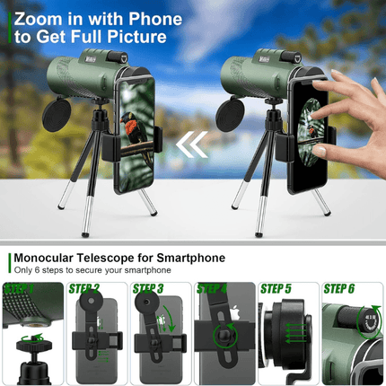 Compact Monocular for Bird Watching, HD Monocular for Hiking – image 8