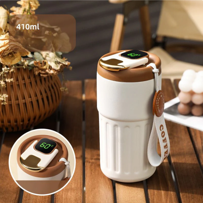 Smart Thermos with Temperature Display, Insulated Coffee Travel Mug with Leak Proof Lid, Stainless Steel Thermos Cup_00