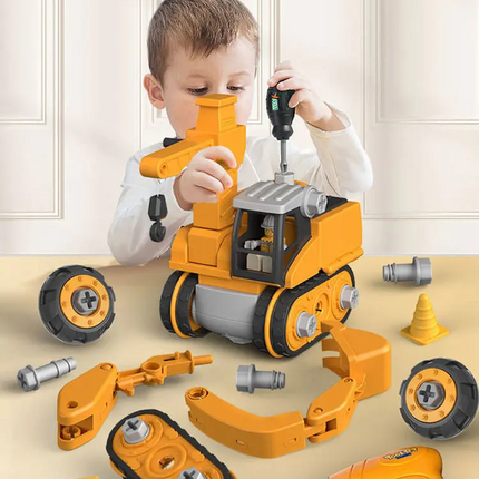 Construction Toys for Kids, Toy Tool Set with Electric Toy Drill
