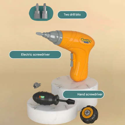Construction Toys for Kids, Toy Tool Set with Electric Toy Drill – image 8
