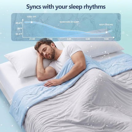 Cozy Nights | Washable Cooling Comforter Queen Size with Reversible Design | Lightweight Bedding for Hot Sleepers