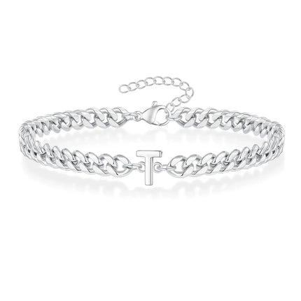 Cuban Link Bracelet with Initial – image 24