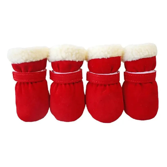 Dog Shoes for Winter, Waterproof Dog Boots with Non Slip Sole, Insulated Dog Booties for Snow and Cold Weather_09