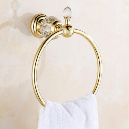 Towel Rings for Bathroom, Brass Bathroom Towel Ring, Hand Towel Ring for Wall Mount, Gold and Chrome Bathroom Accessory