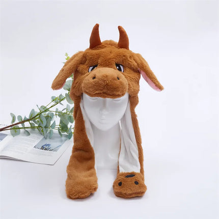 Christmas Hat with Moving Ears, Cute Winter Hat with Bunny or Cat Design – image 13