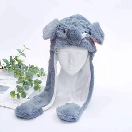 Christmas Hat with Moving Ears, Cute Winter Hat with Bunny or Cat Design – image 23