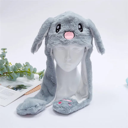 Christmas Hat with Moving Ears, Funny Hat for Kids and Adults