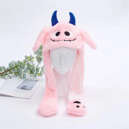 Christmas Hat with Moving Ears, Cute Winter Hat with Bunny or Cat Design – image 25