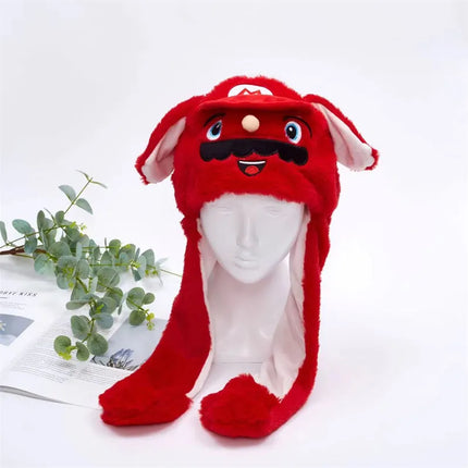 Christmas Hat with Moving Ears, Cute Winter Hat with Bunny or Cat Design – image 33