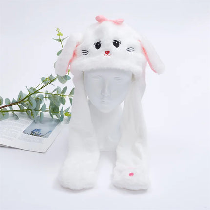 Christmas Hat with Moving Ears, Cute Winter Hat with Bunny or Cat Design – image 9